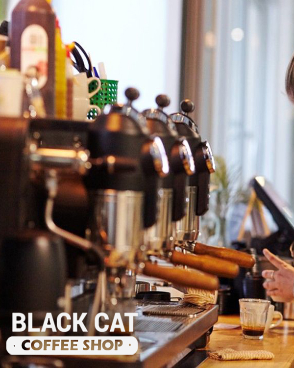 Espresso makineleri başında barista