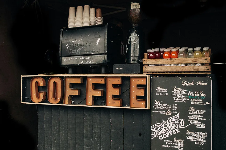 Coffee kafe tezgâhı